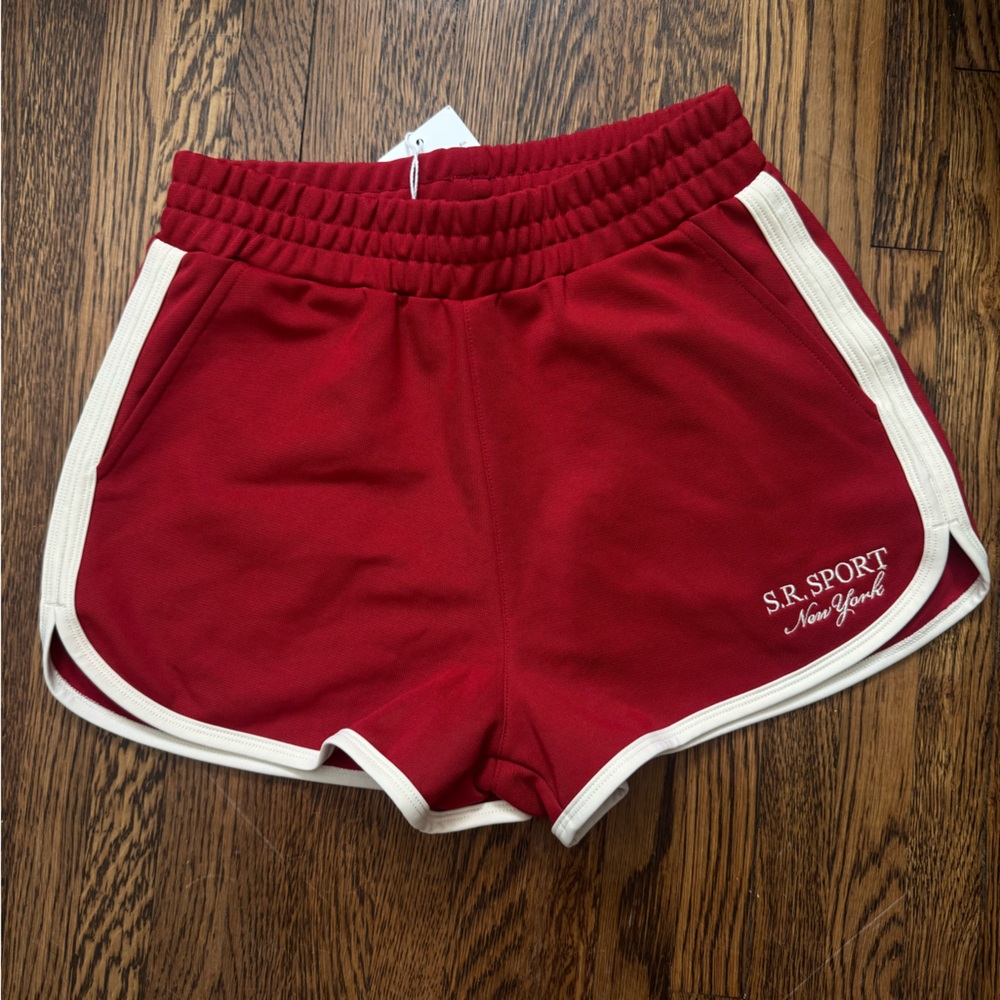 SR Track Short - Red / White Size Small NWT